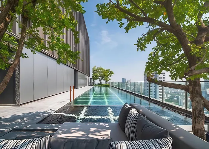 Walktobts>emdistrict/cityviewpool&gym/wifi/washer Апартаменты Бангкок